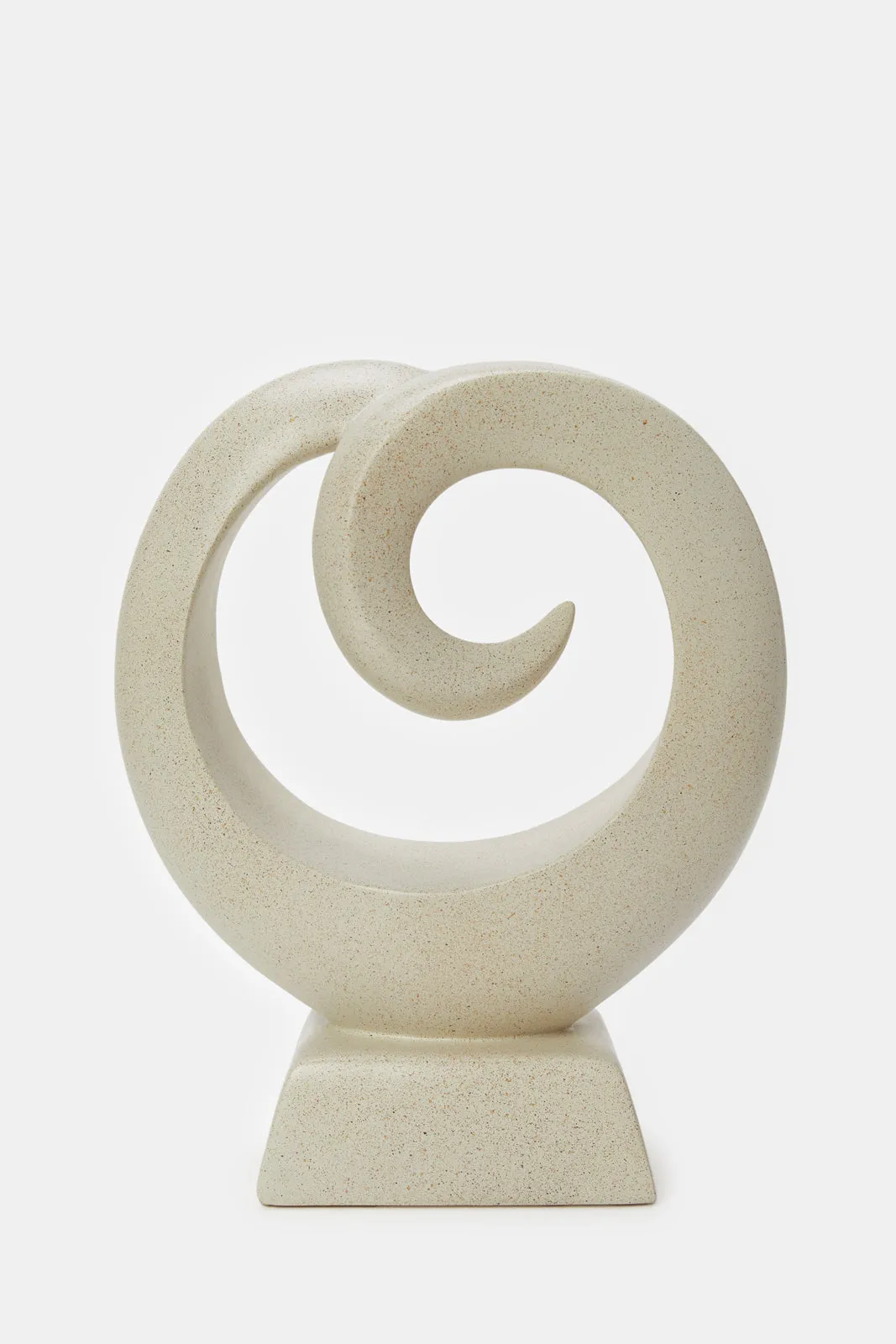 Cream Decorative Abstract Statue