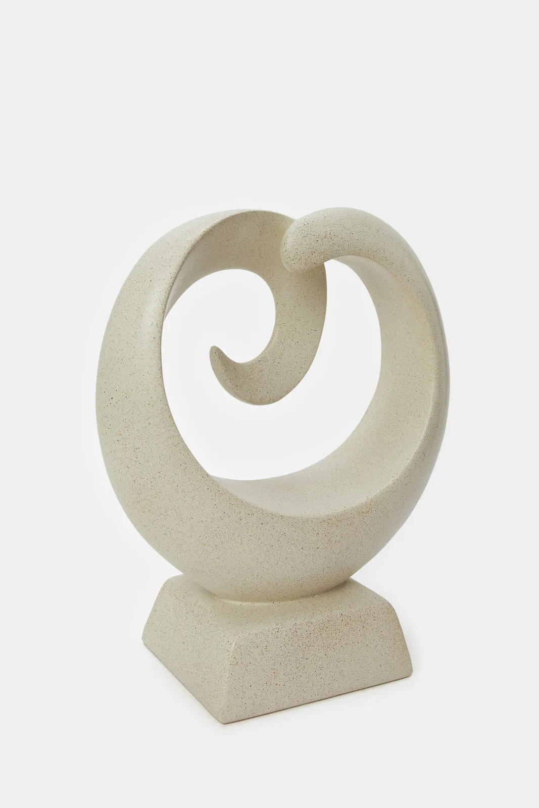 Cream Decorative Abstract Statue