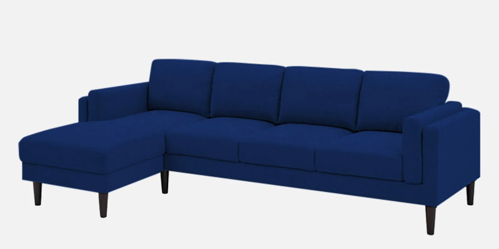 Creata Fabric RHS Sectional Sofa (3 Lounger) in Royal Blue Colour by Febonic