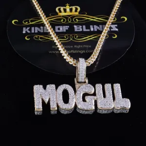 Create your Custom Sterling Silver 2.00 inch like Mogul Pendant in Cubic Zirconia