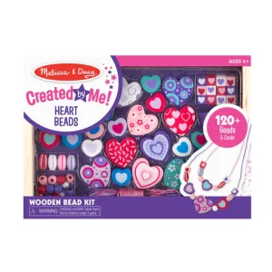 Created by Me! Heart Beads Wooden Bead Kit Melissa & Doug