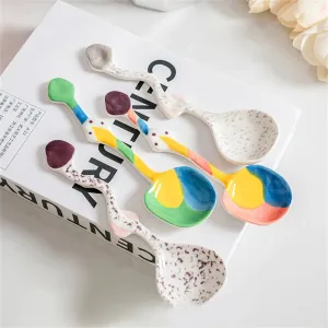 Creative ceramic Soup Spoon