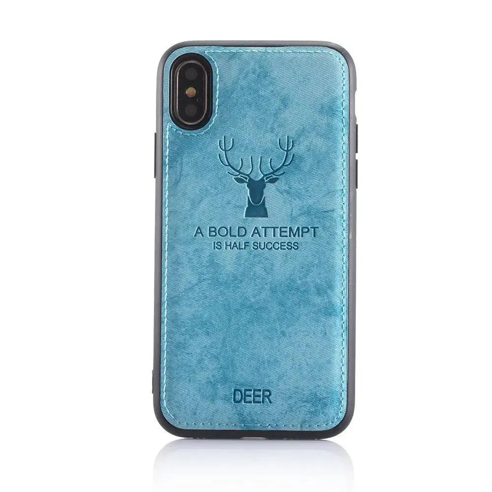 Creative Elk Head Cloth Pattern Mobile Phone Case