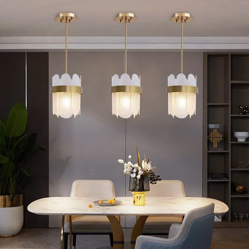 Creative Glass Pendant Chandelier For Dining Room Modern Home Decor Kitchen Island Hanging Lamp