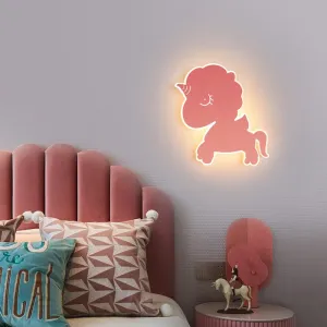 Creative Unicorn Cartoon Wall Lamp for Kid's Room