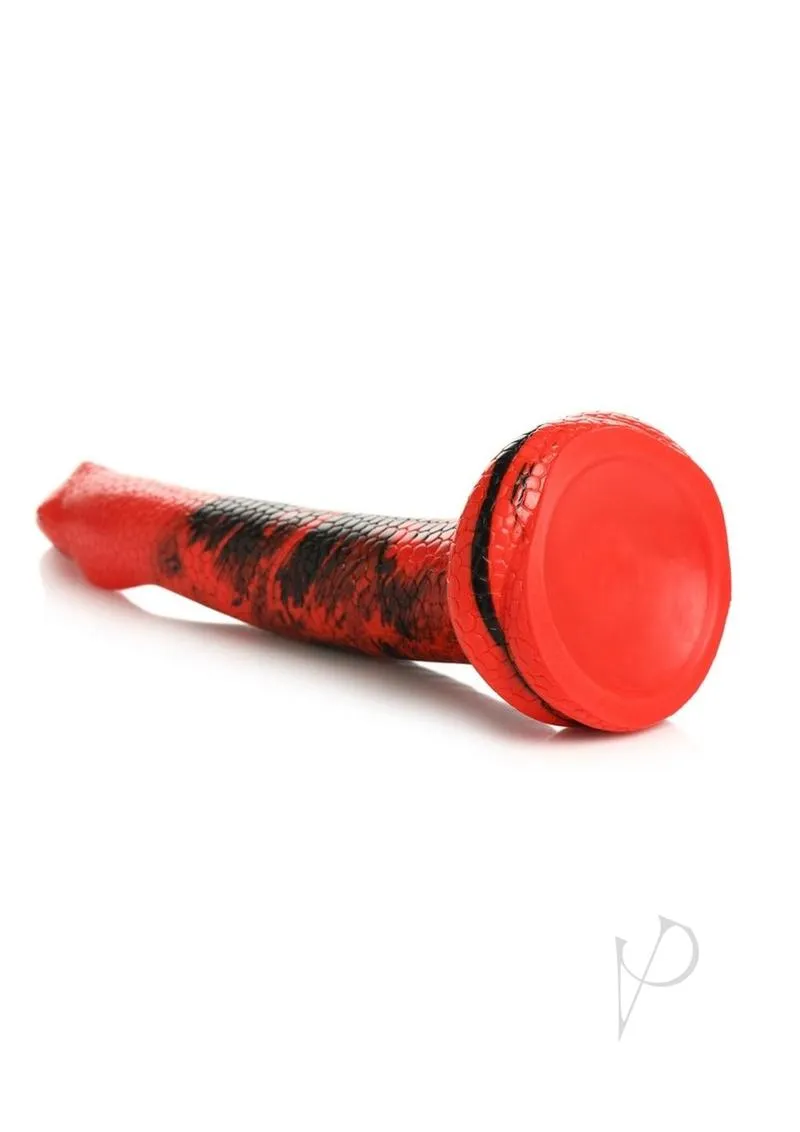 Creature Cocks King Cobra Long Silicone Dildo Large 14in Red & Black