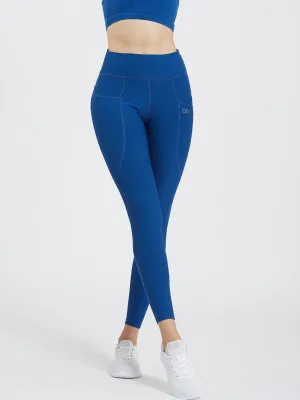 Creeluxe Ultimate Denim Blue Full Length Pocket Leggings