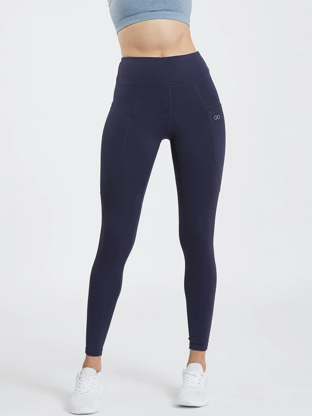 Creeluxe Ultimate Navy Blue Full Length Pocket Leggings