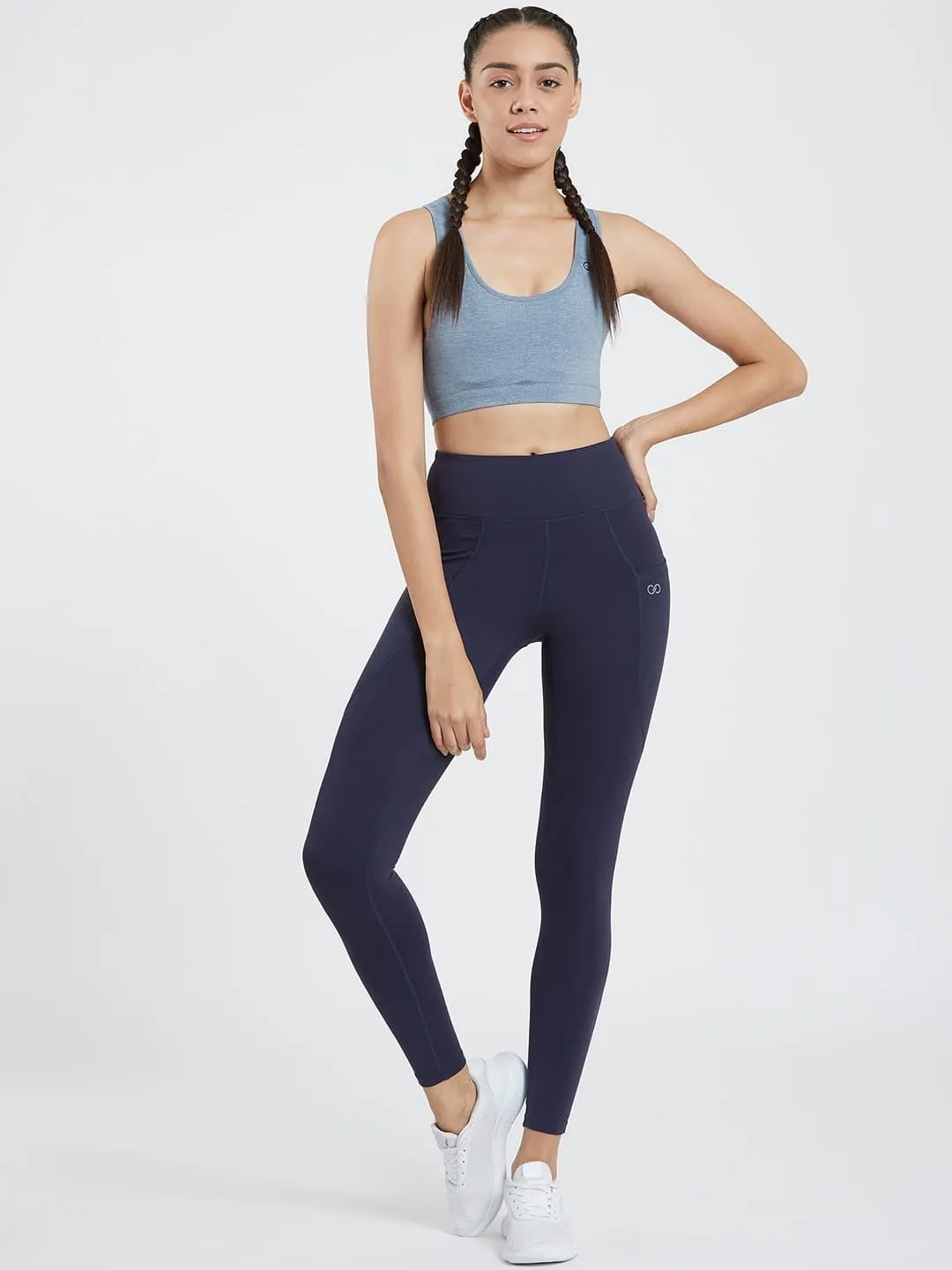 Creeluxe Ultimate Navy Blue Full Length Pocket Leggings