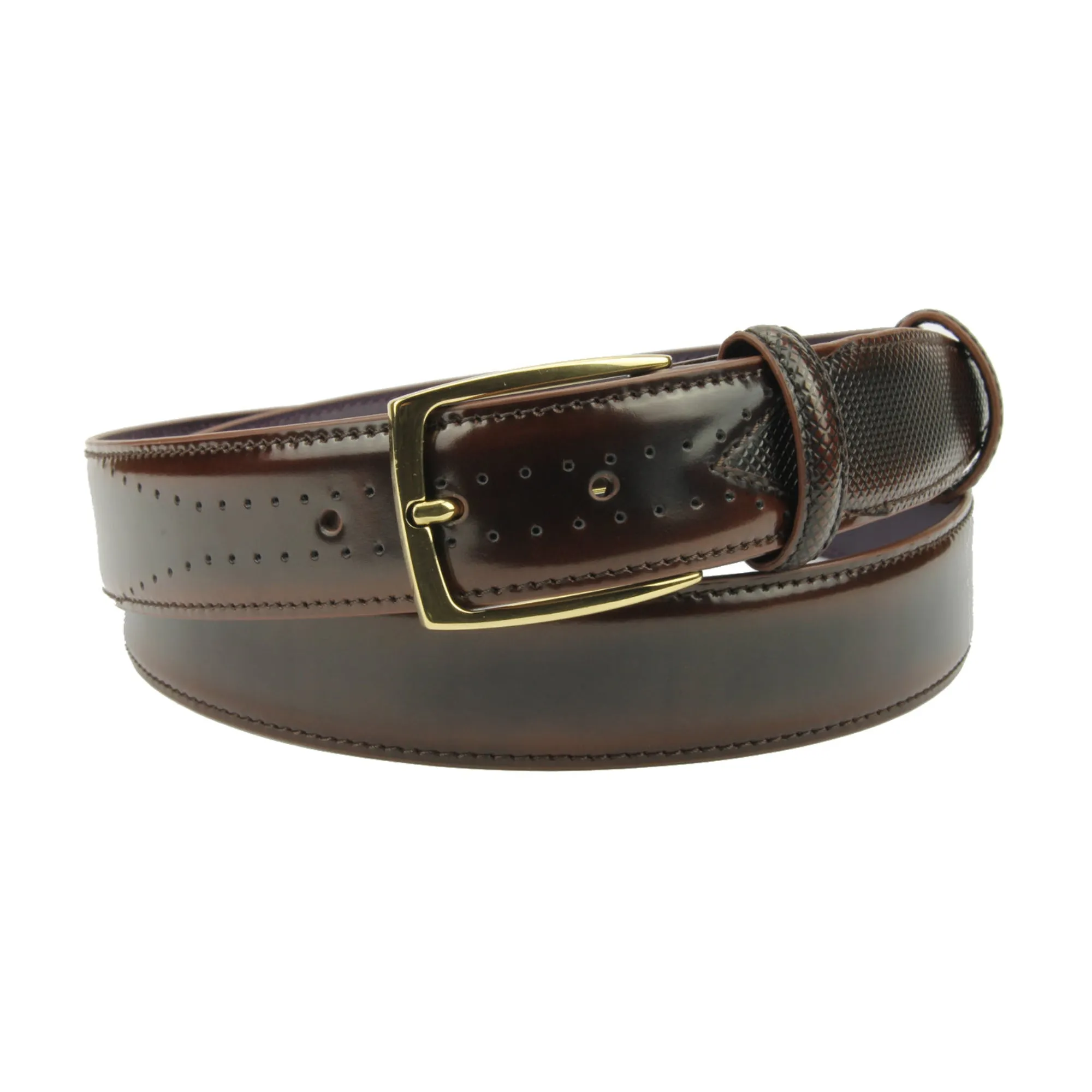 Creme Brulee Belmondo Cordovan Effect Belt