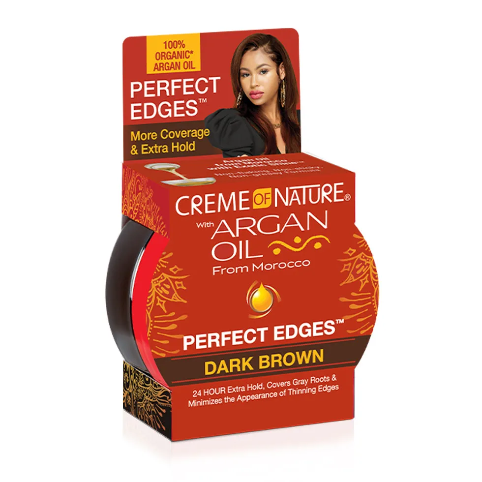 Creme of Nature Argan Oil from Morocco Perfect Edges™ Dark Brown 2.25oz