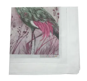 CRESTED CRANE CANOVAS 22"X22" HEMSTITCH DINNER NAPKIN, SET OF 4