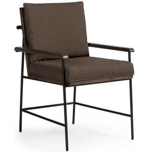 Crete Dining Arm Chair, Boucle Cocoa