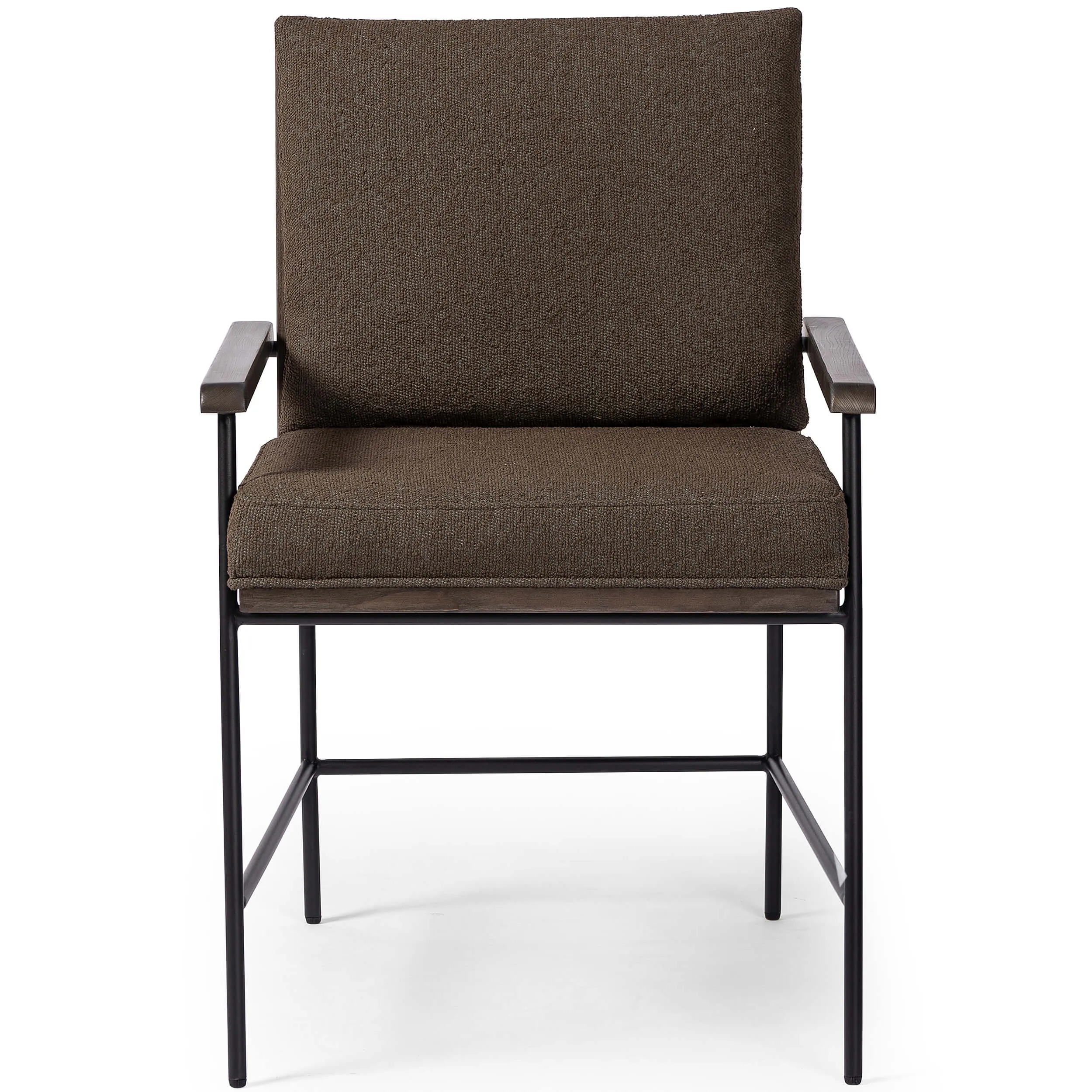 Crete Dining Arm Chair, Boucle Cocoa