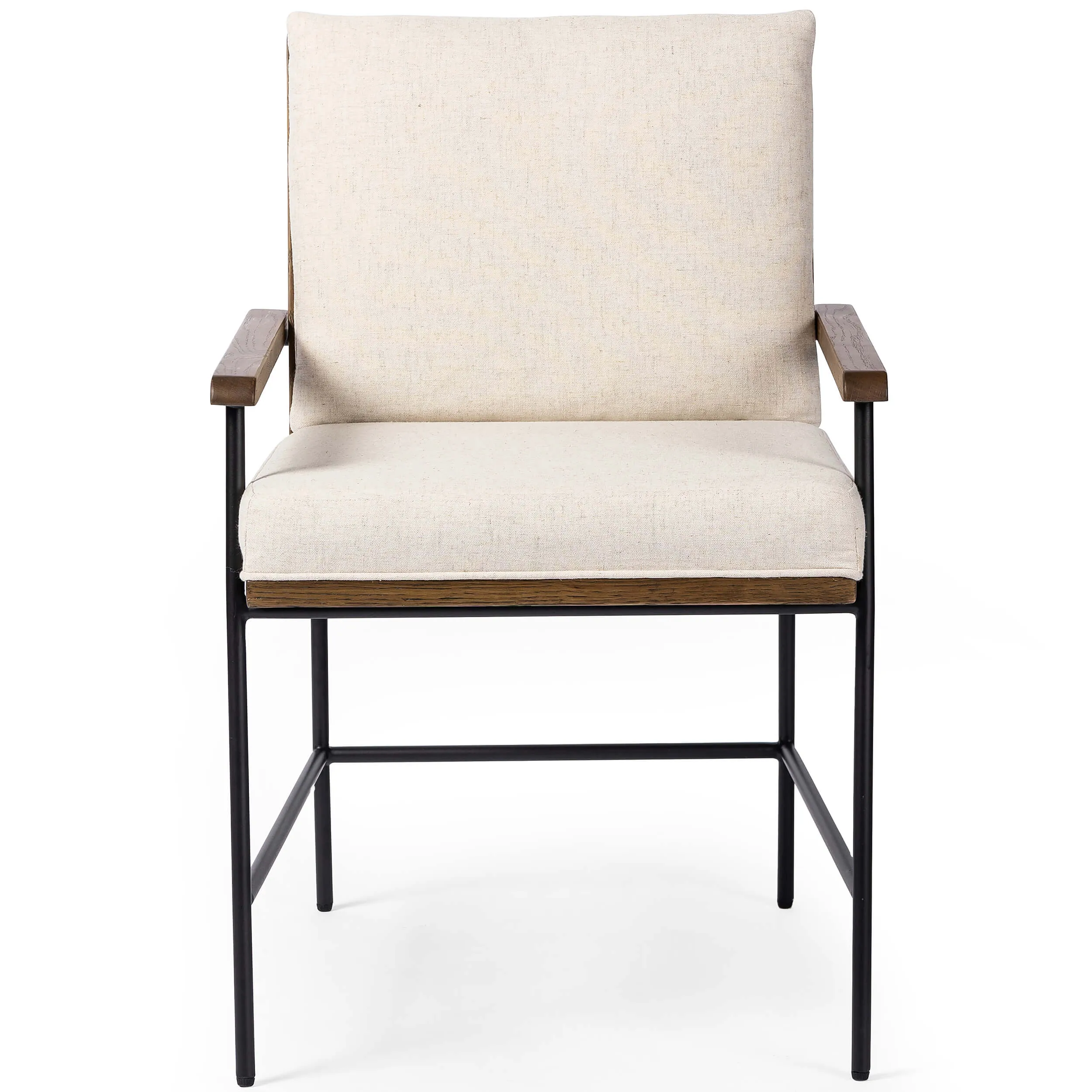 Crete Dining Arm Chair, Savile Flax