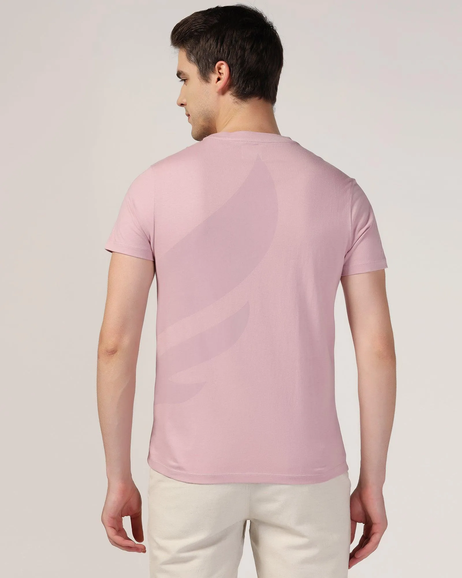 Crew Neck Lilac Printed T-Shirt - Terrain