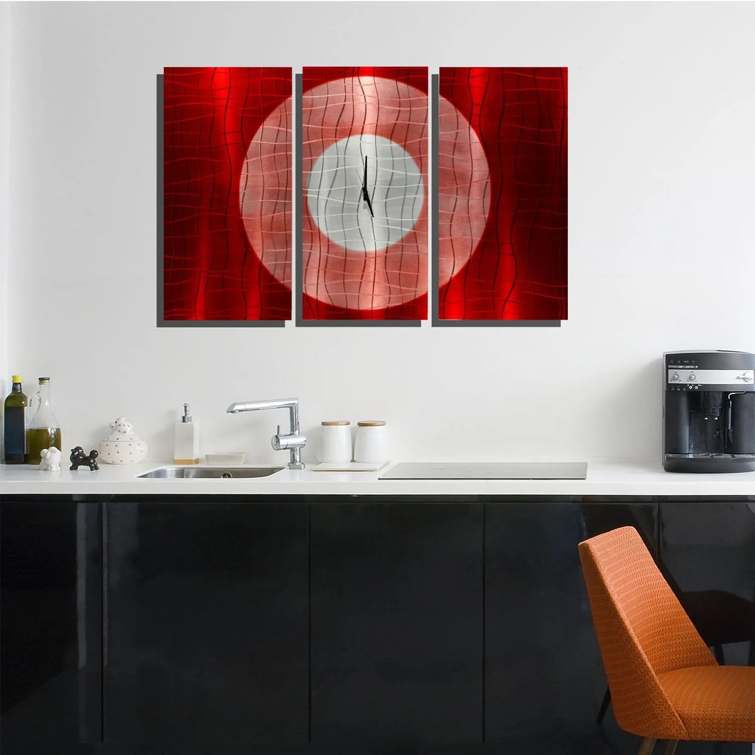 Crimson Moon Clock