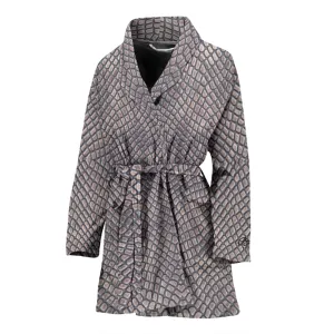 Croc Print Bath Robe - Women