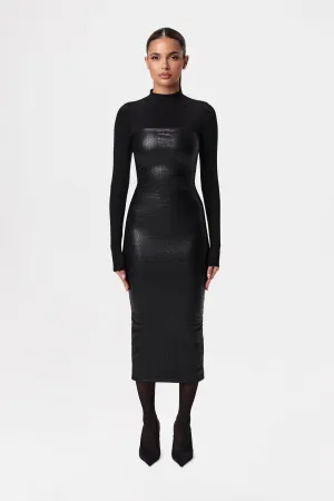 Croc Tube Midi Dress