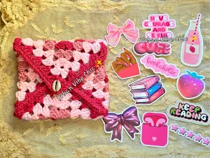 Crochet Kindle Sleeves & Kindle Paper White Stickers Bundles