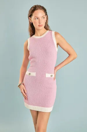 Crochet Knit Mini Dress