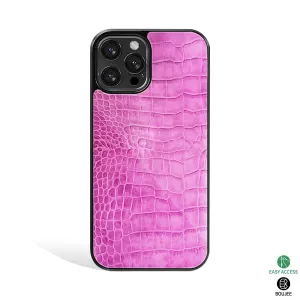 Croco Hot Pink Phone Cover | Glass Case