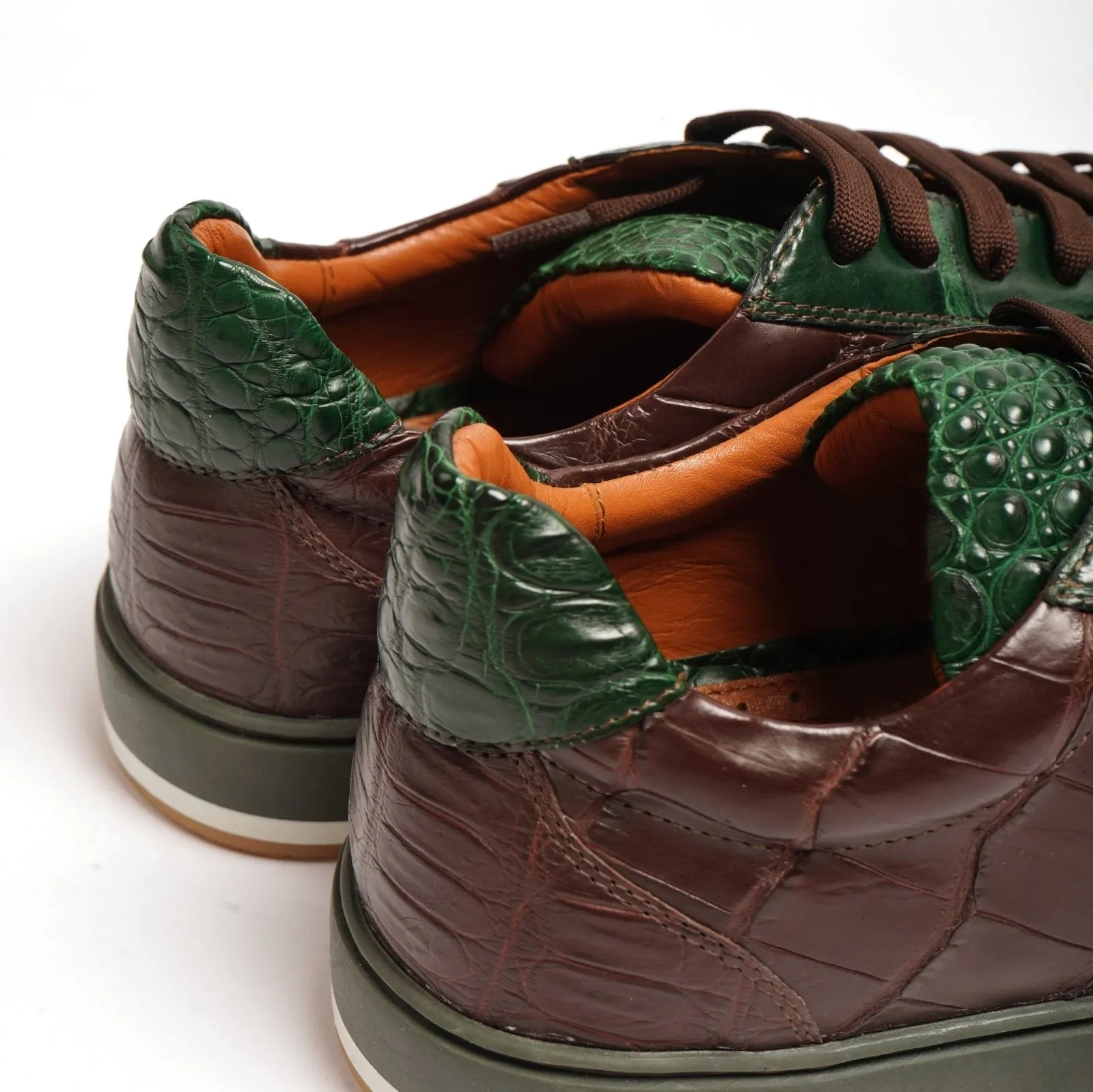 Crocodile Leather Sneakers