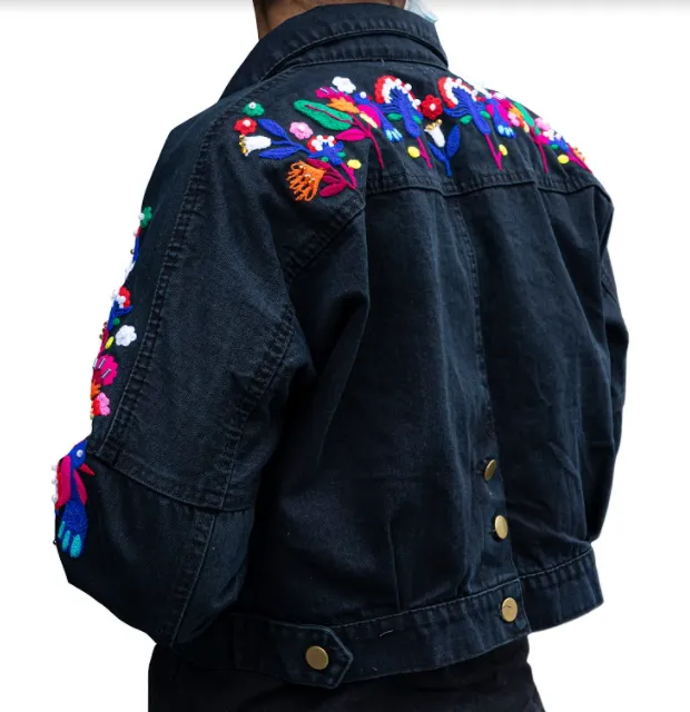 CROP DENIM JACKET - URPI// PRE ORDERS