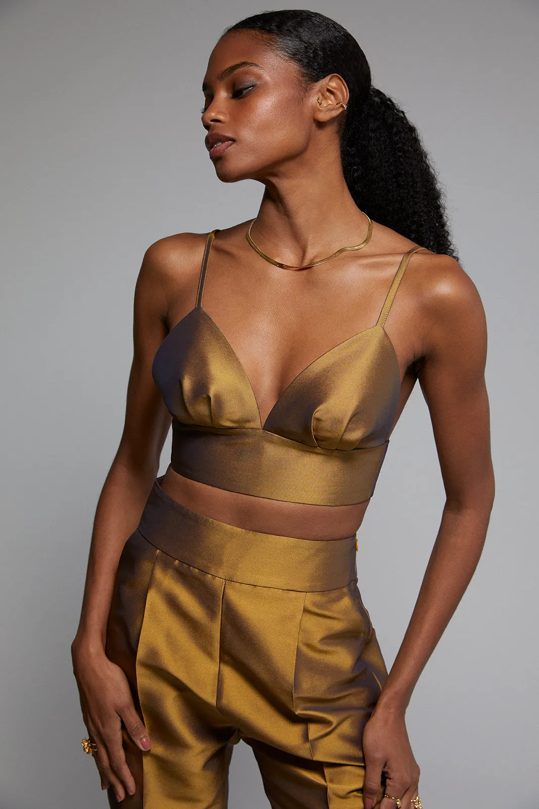 CROP TOP BRONZE