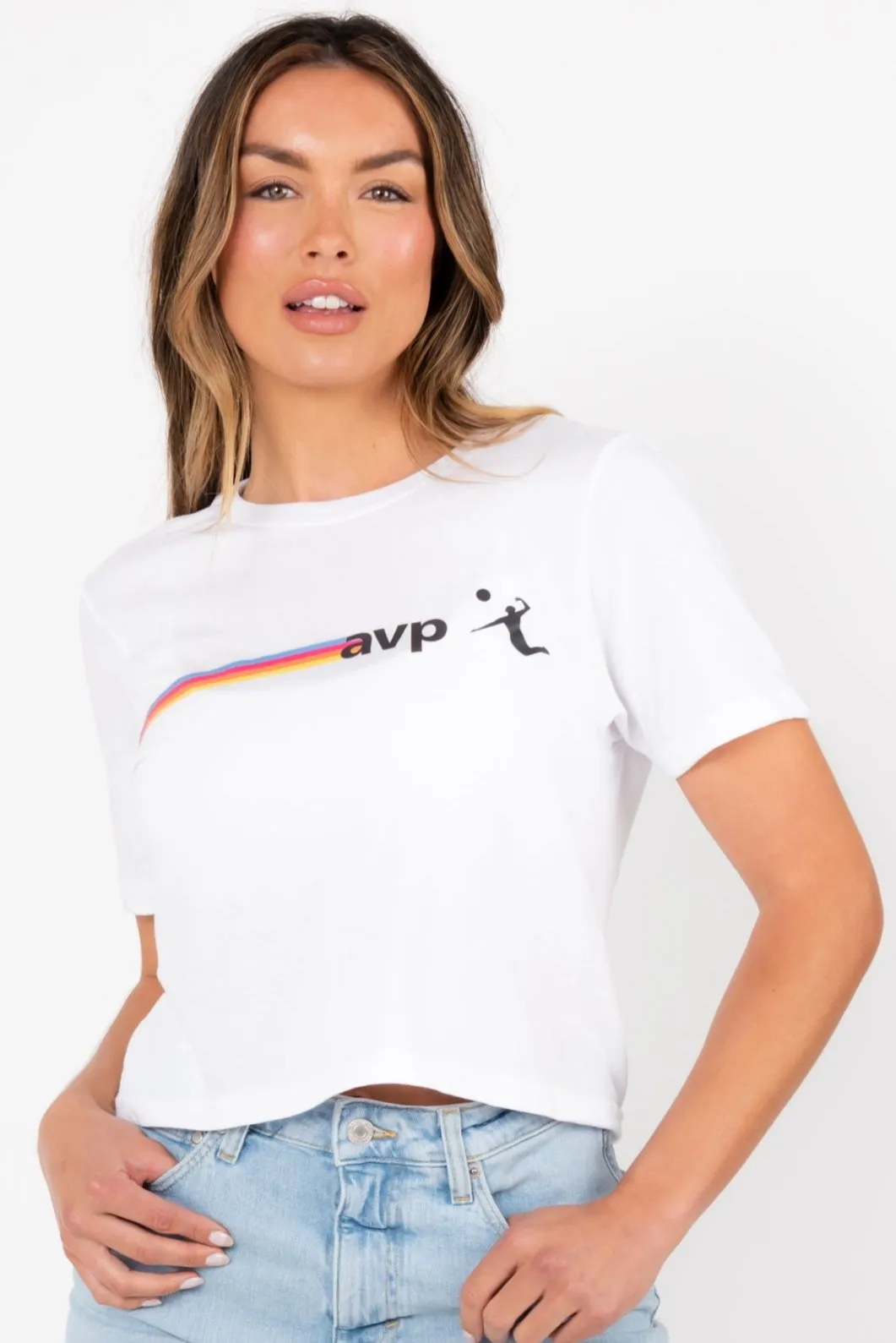 Cropped AVP Sunset Tee