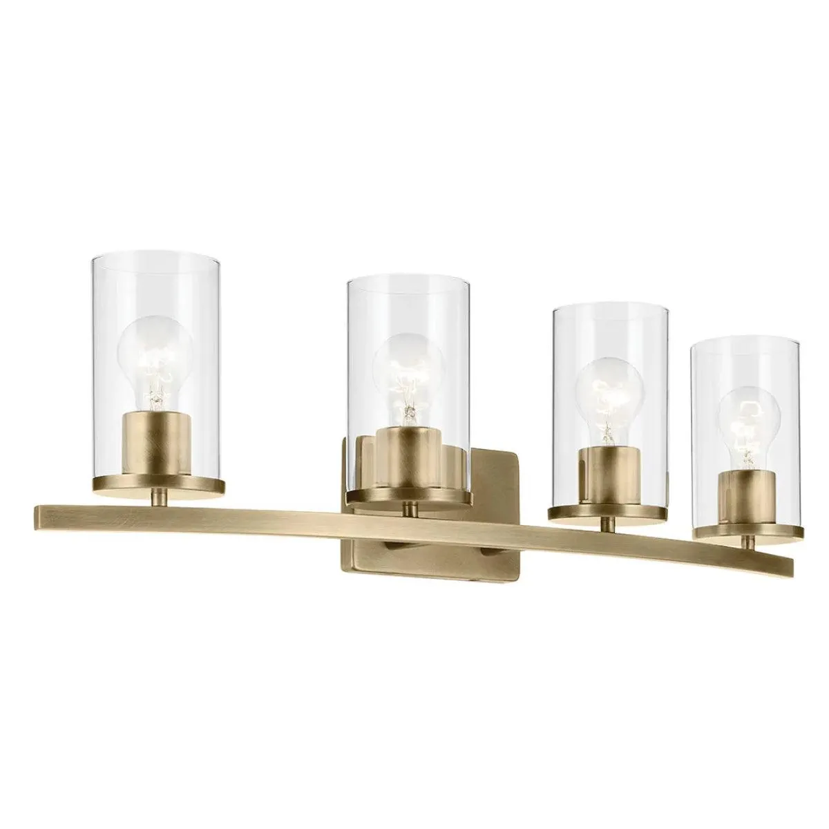 Crosby 31 In 4-Lights Bathroom Vanity Light, Gold Finish