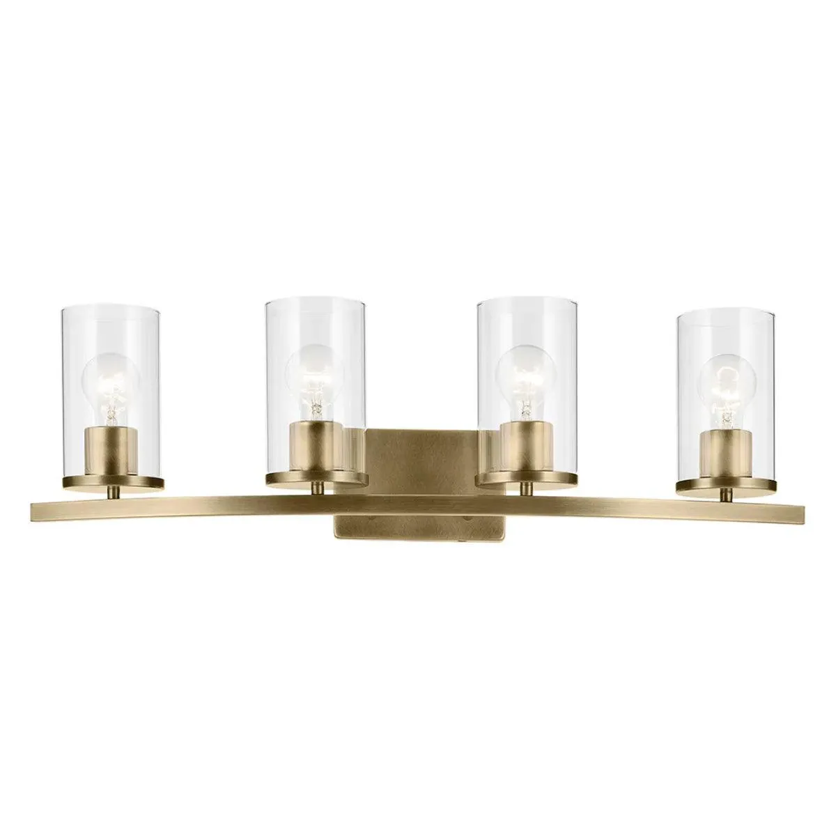 Crosby 31 In 4-Lights Bathroom Vanity Light, Gold Finish