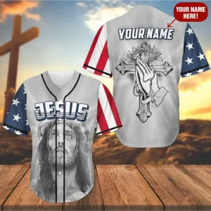 Cross, Christ, Pray Baseball Jersey - The Savior Custom Baseball Jersey Shirt For Men Women