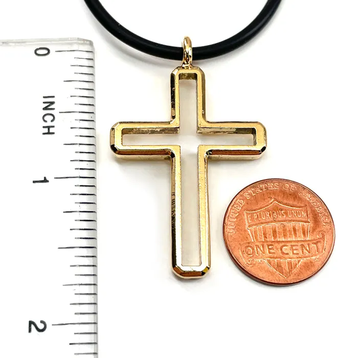 Cross Gold Pendant Necklace