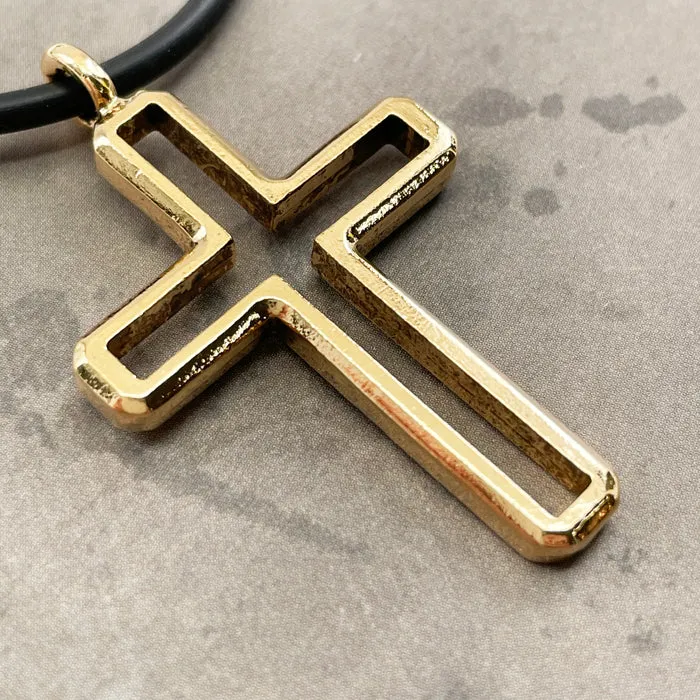 Cross Gold Pendant Necklace