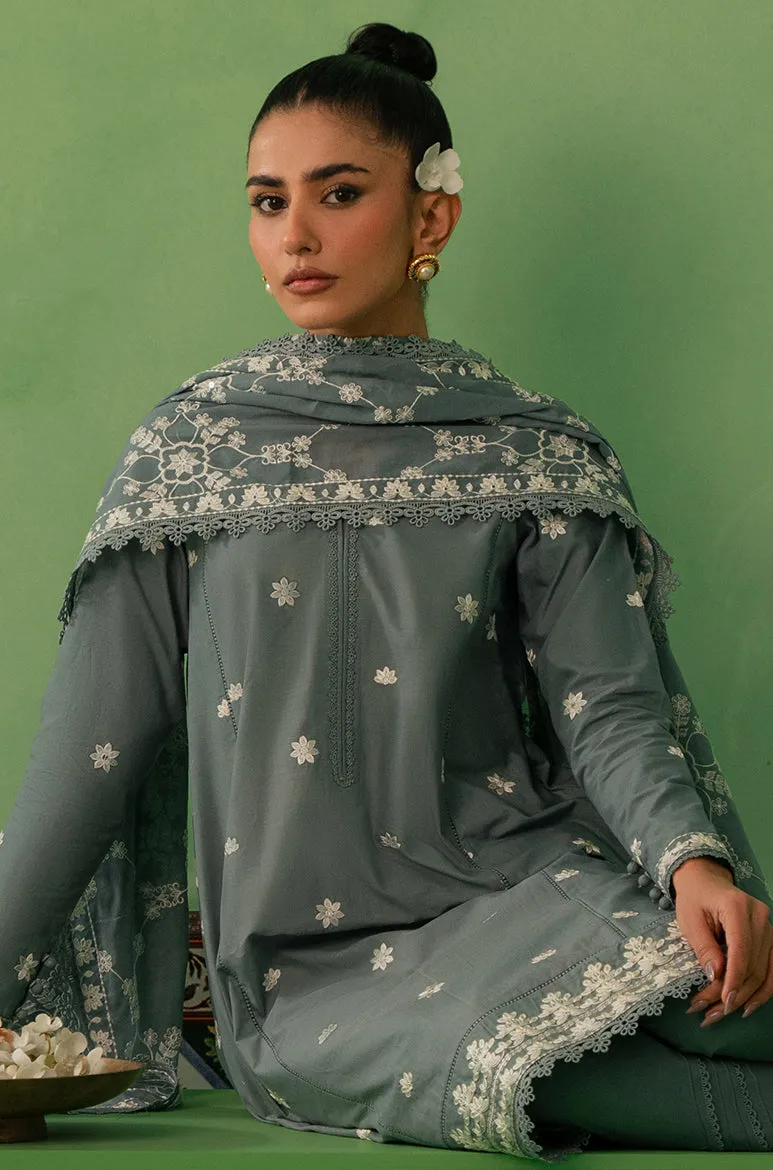 Cross Stitch Mahiri Lawn 2024 – DUSTY GRANITE-3 PIECE LAWN EMBROIDERED SUIT