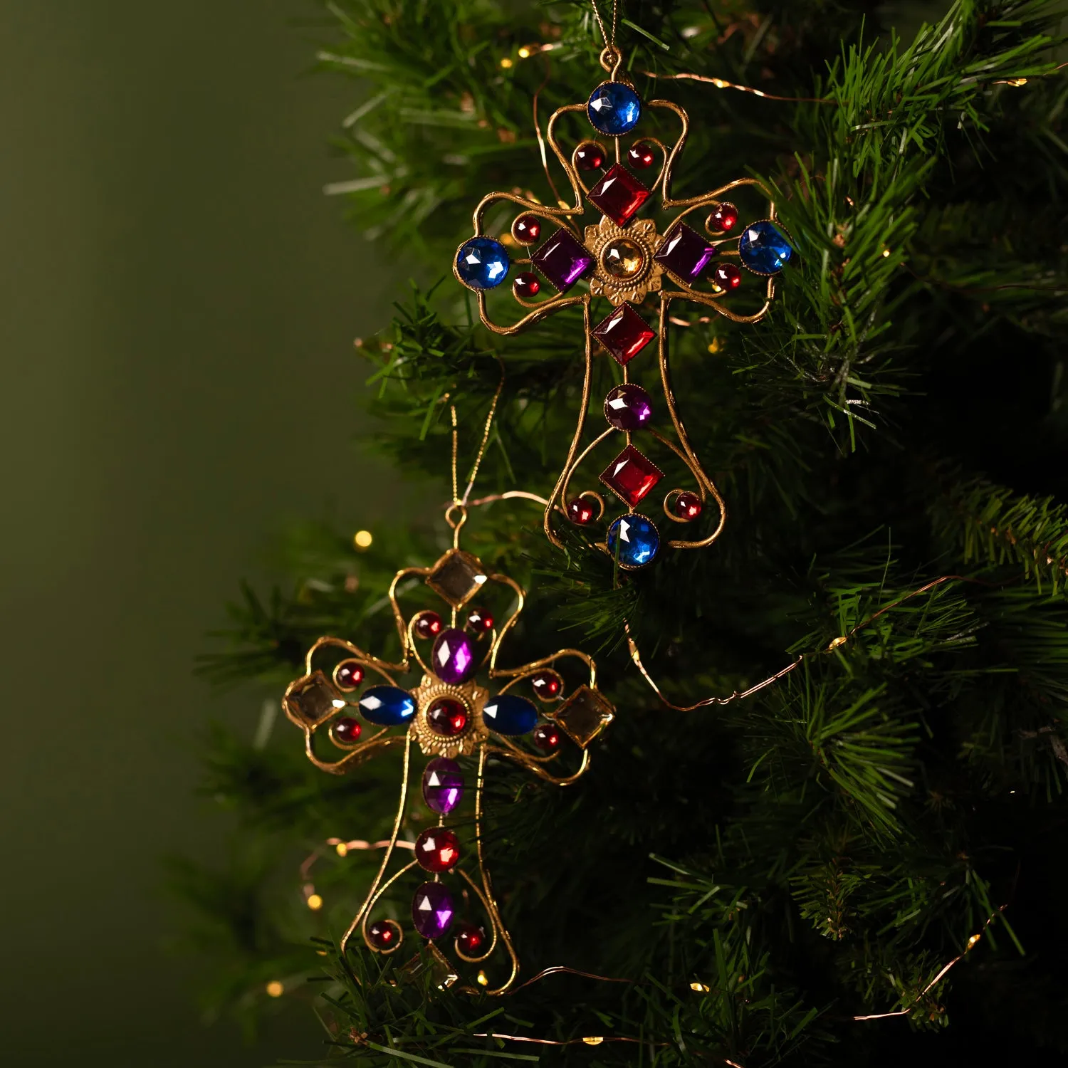 CROSSES SET - CHRISTMAS TREE ORNAMENT