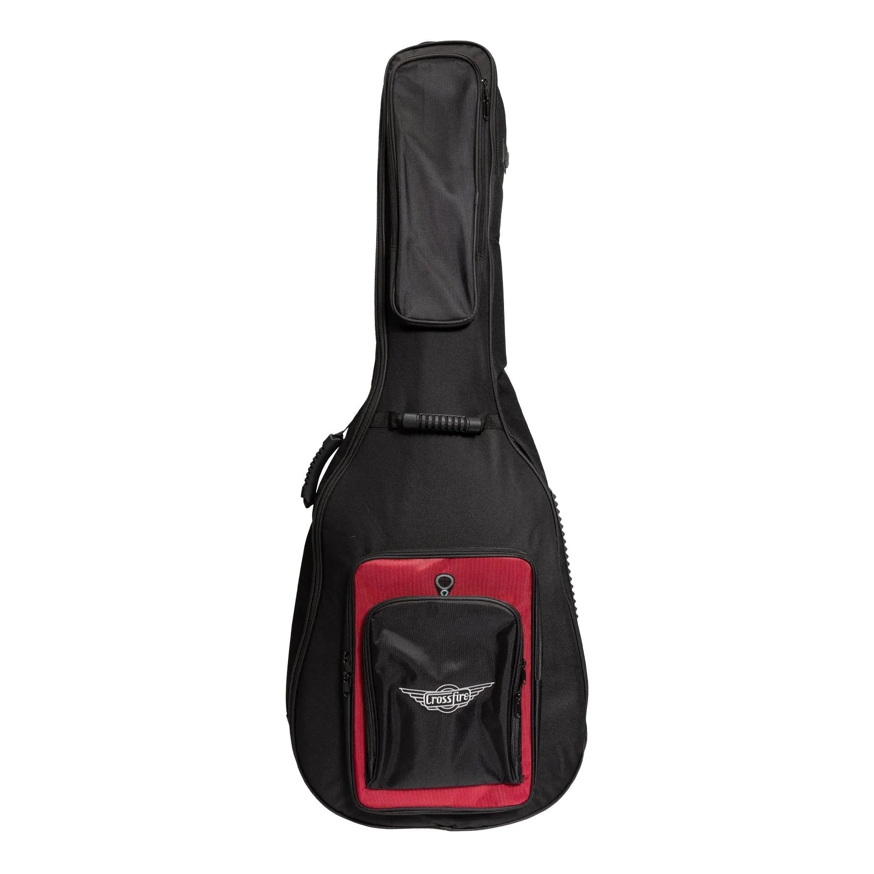 Crossfire Deluxe Padded Acoustic Bass Guitar Gig Bag (Black)