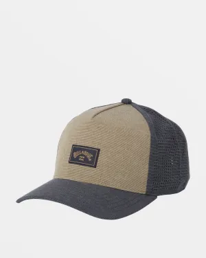 Crossfire Snapback Hat - Navy/Khaki