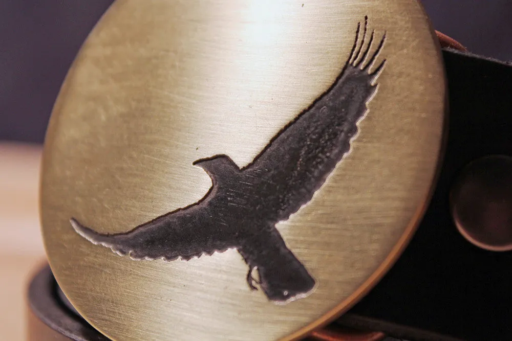 Crow RAVEN Belt Buckle