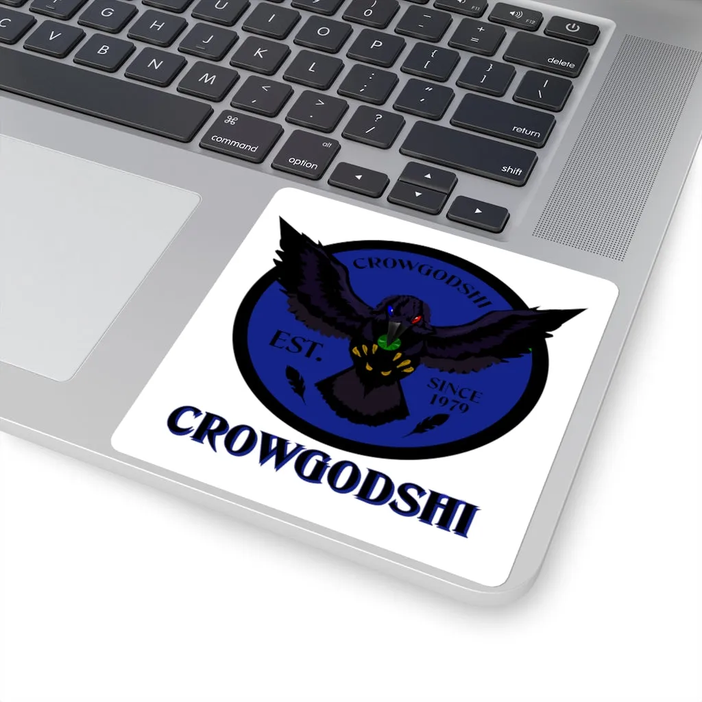 Crowgodshi Square Stickers, DUKE BLUE LOGO