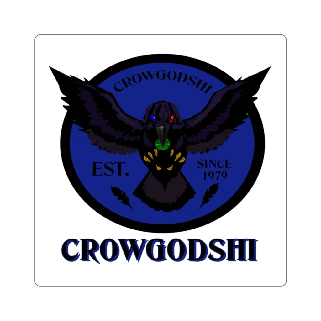 Crowgodshi Square Stickers, DUKE BLUE LOGO