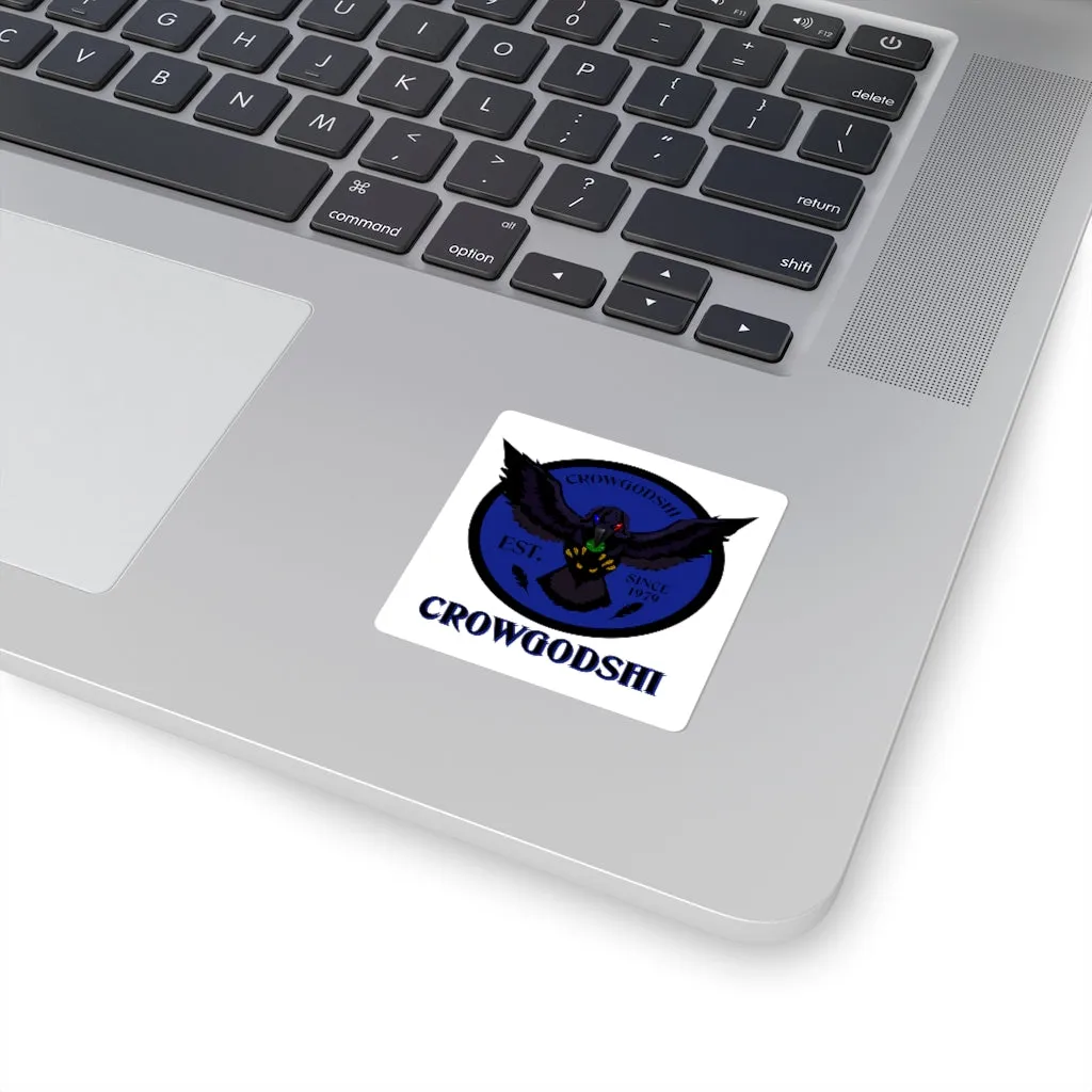 Crowgodshi Square Stickers, DUKE BLUE LOGO