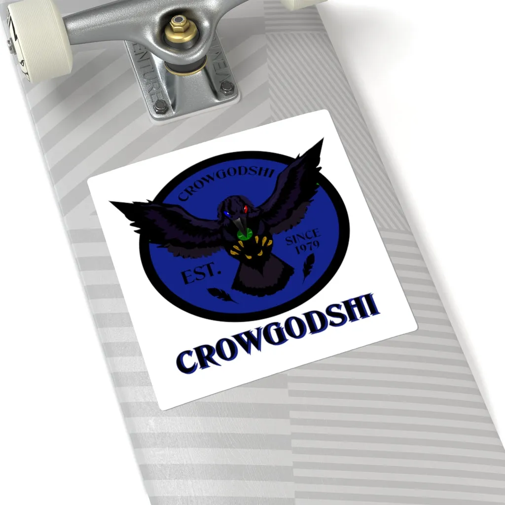 Crowgodshi Square Stickers, DUKE BLUE LOGO