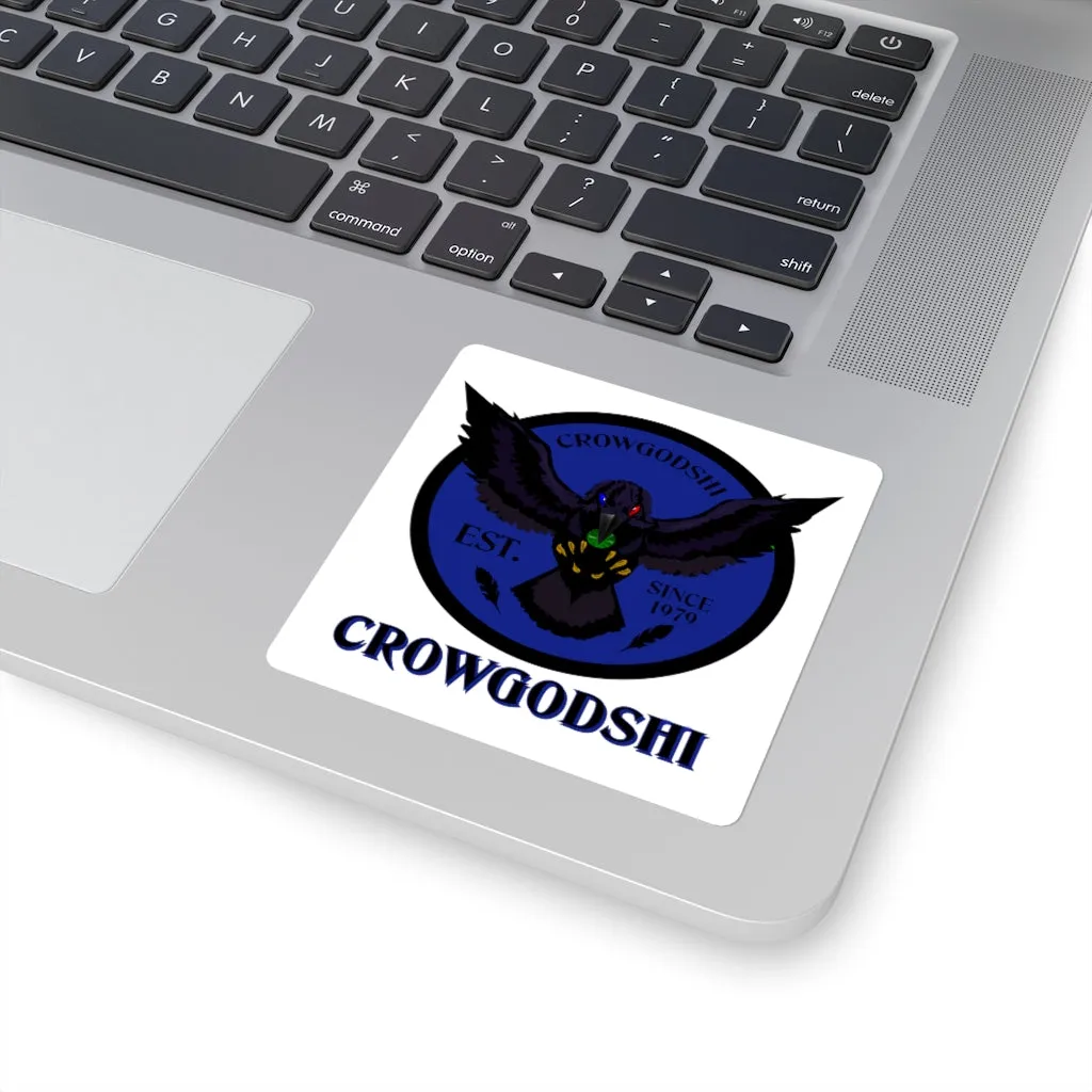 Crowgodshi Square Stickers, DUKE BLUE LOGO