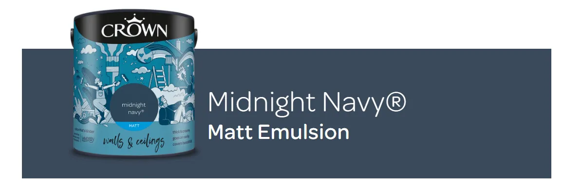 Crown Matt Midnight Navy 40ml