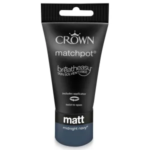 Crown Matt Midnight Navy 40ml