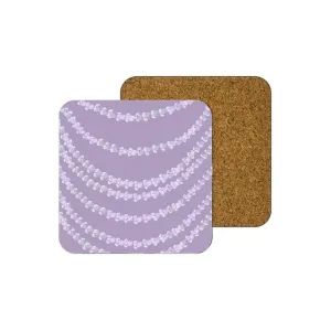 Crown Purple Lei MDF Coaster