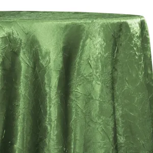 Crush Satin (Bichon) Table Linen in Sage D 377