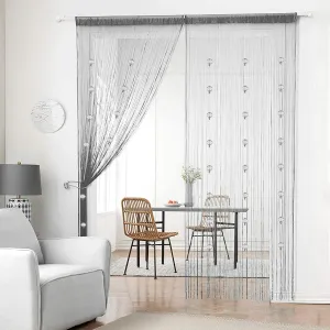 Crystal Beaded Tassel Partition Door Beaded String Curtain